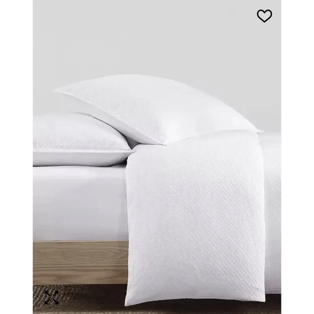 Tommy HilfigerMonogram Matelasse King 3-Pc. Duvet Cover Set White Cp. @ $128